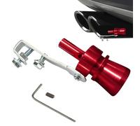 Sifflet d'échappement turbo - Sifflet d'échappement - Simulateur de bruit turbo en aluminium - Embout à visser - Générateur de bruit de moteur - Style voiture de sport - Pour silencieux de véhicule