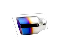 Sifflet D'éChappement Tuyau D'échappement Universel En Acier Inoxydable 51 Mm 63 Mm Embout Silencieux À Sortie Inclinée 102 Mm Avec Trous Décoratifs(L1DM2027q)