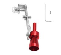 Sifflet d'échappement universel pour tuyau d'échappement - Silencieux sonore - Valve de soufflage - Décoration de voiture - Rouge S