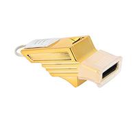 Sifflet D'entraînement D'arbitre Professionnel en ABS, Sifflet de Sport Durable pour Football, Basket-Ball, Volley-Ball, pour Entraîneurs, Protection de la santé et de l'environnement (Or,