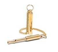 Sifflet d'entraînement pour chien « Silencieux » ACME Original n° 535. Fréquence réglable. Bonne qualité sonore. Résiste aux intempéries. Conçu et fabriqué au Royaume-Uni : Laiton massif (laiton poli)