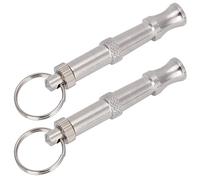 Sifflet D'entraînement Ultrasonique en Acier Inoxydable, pour Chiens, Pigeons, Oiseaux, Outil D'entraînement Portable, 2 Pièces, Fournitures pour Animaux de Compagnie