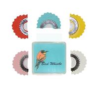 Sifflet d'oiseaux fous - Sifflet amusant pour oiseau | 5 sifflets de langue d'appel | Rhinite magique qui tweete | Sifflet buccal sûr | Noisemaker Toys astuces bâillon pour produire la voix d'octobre