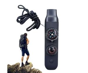 Sifflet D'urgence Tactique - Finder De Direction De Navigation, Dispositif D'éclairage LED, Compartiment De Stockage Compact, Équipement De Sauvetage Portable | Zones De A