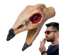 Sifflet effrayant, sifflet puissant, ornement de jouet avec sifflet en forme de crâne et tête d'oiseau, portable du sac d'école du sifflet du son effrayant des os, fabr