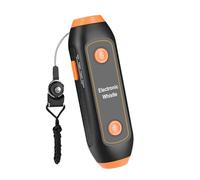 Sifflet électronique - 14 x 4 x 3 cm - Sifflet portable - Appareil de sécurité ABS léger - Volume élevé 120-150 dB - Sifflet d'extérieur pratique pour le camping, la randonnée, la randonnée, les clés