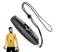 Sifflet électronique multifonction portable réglable 3 différents gadgets puissants pour sports de plein air Sifflet de sécurité USB rechargeable avec cordon et lumière pour le dressage des animaux de