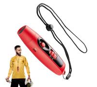 Sifflet électronique - Sirène puissante rechargeable par USB, dispositif de décibels réglables | Fonction de lampe de poche LED intégrée, produit d'alarme de sécurité polyvalent à 3 tons, longue queue