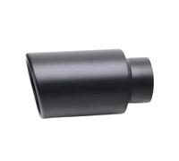 Sifflet Embout Embout De Silencieux D'échappement Modifié En Acier Inoxydable Entrée 63Mm Sortie 102Mm Tuyau Incliné Silencieux D'éChappement(Noir)