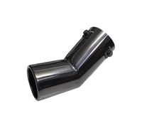 Sifflet Embout Embout De Silencieux D'échappement Universel Pour Voiture Rond En Acier Inoxydable Chromé Pour Tuyau Arrière Silencieux D'éChappement(Noir)