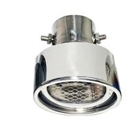 Sifflet Embout Embout De Silencieux D'échappement Universel Pour Voiture Rond En Acier Inoxydable Modifié Chromé Silencieux D'éChappement(Argent)