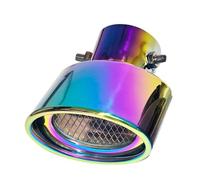 Sifflet Embout Embout De Silencieux D'échappement Universel Pour Voiture Rond En Acier Inoxydable Modifié Chromé Silencieux D'éChappement(Multicolor)