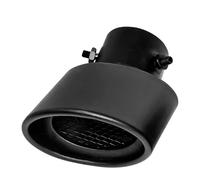 Sifflet Embout Embout De Silencieux D'échappement Universel Pour Voiture Rond En Acier Inoxydable Modifié Chromé Silencieux D'éChappement(Matte Black)