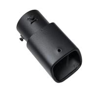 Sifflet Embout Embout De Silencieux D'échappement Universel Rond Pour Voiture En Acier Inoxydable Chromé Pour Automobile Silencieux D'éChappement(Frosted Black)