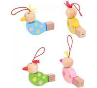 Sifflet en bois oiseau 1pc jaune