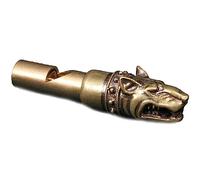 Sifflet en cuivre Loup Design Porte-clés Pendentifs Sifflet d'arbitre extérieur Vintage Sifflets de Survie Sauvage