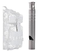 Sifflet en Titane Urgent, sifflets de sécurité pour Marcher dans Le Bruit, Outil de sécurité pour sifflet de Camping, Porte-clés sifflet équipement de Survie, sifflet Fort en de Titane