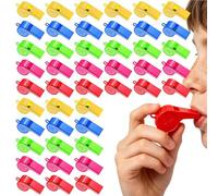 Sifflet Enseignant - PVC 4x2cm | 100 pièces Portable Coloré Avec Cordon de Transport | Sifflet de Football pour Coaching | Pour Survie en Plein air, Randonnée, Navigation Football, Baseball, Football