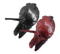 Sifflet fantôme tricératops : sifflet de mort style aztèque pour camping, randonnée et Halloween | Outil de survie effrayant avec son de terreur pour effrayer en plein air