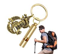 Sifflet fort pour adultes, sifflet de coaching vintage en laiton, porte-clés de voiture de bon augure, fournitures d'entraînement portables pour le sport