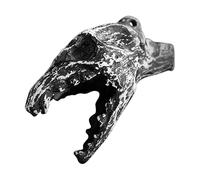Sifflet hurlant crâne - 5,7 x 5,2 cm - Sifflet effrayant | Accessoires d'Halloween petit crâne | Corbeau aztèque | Accessoires gothiques | Collection Aztèque pour la maison, l'école, l'extérieur