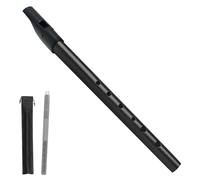 Sifflet Irlandais Aluminium, Tin Whistle Irlandais Traditionnel, Flûte à 6 Trous en Alliage d'Aluminium pour Débutants, Enfants et Écoliers, Son Excellent et Clair Facile à Jouer (Noir D)