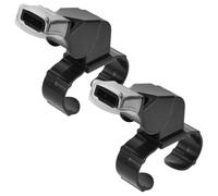 Sifflet Lot de Pièces Abs Noir et pour à 2 Anneau Entraîneurs Arbitres | Facile à Souffler, Format Portable, Usage Surveillants et Navigation, Accessoire Pratique au Quotidien