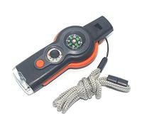 Sifflet militaire multifonction 7 en 1 pour randonnée, camping, vie - Accessoire de lampe torche H3L4