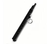 Sifflet Musical Glissant 24,5cm ABS Sifflet Musical Glissant | Alliage aluminium pour robuste, mÃ©canisme coulissant fluide, son mÃ©lodieux variÃ©, idÃ©al musique crÃ©ative(Black)