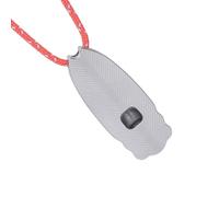 Sifflet ours en titane 120 dB - Outil de survie en cas de crise ultra puissant avec porte-clés pour sauvetage en plein air, voyage, nature sauvage, randonnée, escalade, camping, couleur blanche