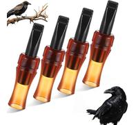 Sifflet Portable Pour Corbeaux Avec Son Réaliste, Imitations De Cris, Appeau Pour Attirer Les Corbeaux, Pour Les Nouveaux Amateurs De Nature (4pcs)