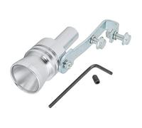 Sifflet Pot Déchappement,Alliage D'aluminium Turbo Sound Tail Throat Turbo Sound Simulator Sifflet D'échappement Silencieux Tuyau De Voiture Pièce Modifiée TC XL(argent),bruit voit