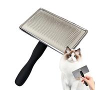 Sifflet pour animaux de compagnie - Brosse Slicker - Peigne pour chien et chat - Élimine la perte de poils et les poils de poils - Auto-habillage facile pour les poils de taille moyenne - Brosses