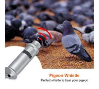 Sifflet pour pigeon, sifflet pour pigeon en acier inoxydable, outil de dressage des pigeons, outil de dressage du comportement des pigeons, sifflet ultrasonique pour pigeon