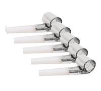 Sifflet sans-gêne argent métallique pour votre fête (x6) REF/32180