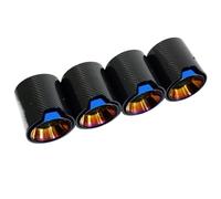 Sifflet Tuyau d'Échappement de Voiture Convient Pour BMW Pour M2 Pour M3 Pour M4 G80 G81 G82 G83 G87 Silencieux D'échappement Embout Tuyau Buse Tête(Bleu)