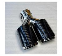 Sifflet Tuyau d'Échappement de Voiture Embout D'échappement Double En Fibre De Carbone Brillant 1 Pièce Pour Système Pour VW(ID 73MM-OD 114MM)