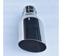 Sifflet Tuyau d'Échappement de Voiture Embout D'échappement Tube Unique Coudé En Acier Inoxydable Buse D'échappement Automobile De 2.5 Pouces Et 4.5 Pouces(IN76-OUT115MM)