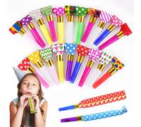Sifflets de fête pour enfants, 20/50 pièces, cadeaux de fête d'anniversaire, accessoires de joie, remplissage Pinata, cadeau de mariage, noël, nouvel an, fabricant de bruit Mix