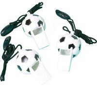 Sifflets de football à porter autour du cou 12 pièces noir-blanc