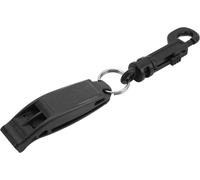 Sifflets de secours Décibels élevés Sifflet de sécurité avec crochet pour kayak -bateau -Camping -Wanderblack en plein air
