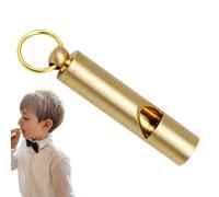 Sifflets - Sifflet porte-clés | Sifflets en laiton doré | Trouveur de clés de sifflet | Sifflet métallique | Sifflet de sécurité solide | Sifflets pour enseignants | Sifflets en métal