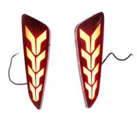 SIFUSM Phares Lot De 2 Réflecteurs LED Multifonctions Pour Toyota Pour C-HR Pour CHR 2016 2017 2018 Feu Antibrouillard Arrière Pare-chocs Freinage Feux Antibrouillards(Type E)