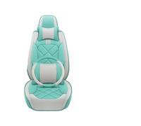 SIFUSM Sièges Housses Couverture pour Chevrolet Tous Les Modèles Cruze Captiva pour Sonic pour Spark Aveo pour Blazer Housse Siège Voiture Cuir Général(Green White Pillow)