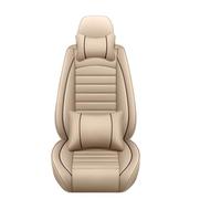 SIFUSM Sièges Housses Couverture pour Lada pour Priora pour Granta Kalina pour Vesta pour Largus 2017 Protecteur Universel Tout Compris Housse Siège Cuir Voiture(Beige Pillow)