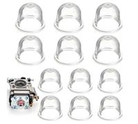 SIGANDG 12 PièCes Poire D'AmorçAge Debroussailleuse, 22mm/19mm Pompe Amorcage Debroussailleuse, pour Tondeuse, Machine de haie,Scie à Essence, Ampoule d'amorce de Carburant de Ventilateur