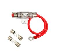 SIGANDG 80A AGU Porte-fusible avec Fil d'alimentation 8 Gauge AWG 1ft - Cuivre Exempt d'oxygène à 99,9%