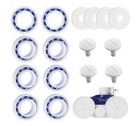 SIGANDG Accessoires de Nettoyage de Piscine,Kit de Reconstruction de Nettoyeur de Piscine,Roulements à Billes de Roue C60,Boulons de Roue C55,Rondelles C64,Compatibles avec Polaris 180 280