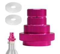 SIGANDG Adaptateur Rapide CO2 compatible avec Soda-stream Duo/Terra/Art, Adaptateur CO2 rapide, Quick Connect QC our cylindre de 425g 60L filetage trapézoïdal TR21-4 (Rose)