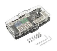 SIGANDG Auto Audio Stéréo Bloc de Fusible de Distribution 4 voies Boîte à Fusibles Distributeur de Fusible Mini ANL Pour avec Lumière de Instruire Rouge
